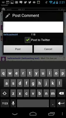 TwitCasting android App screenshot 1