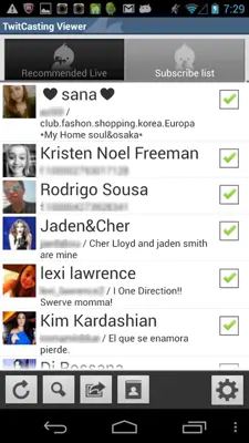TwitCasting android App screenshot 2
